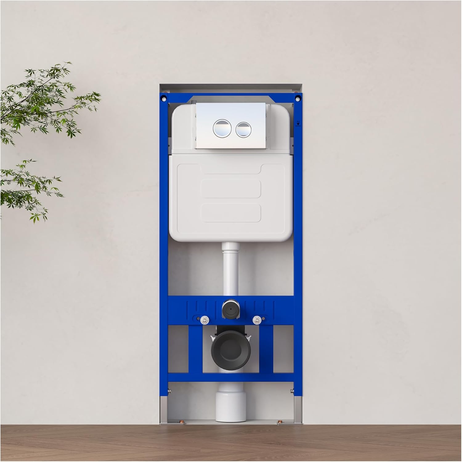 MEJE #MZE014P - In-Wall Water Tank Carrier with Flush Actuator Plate