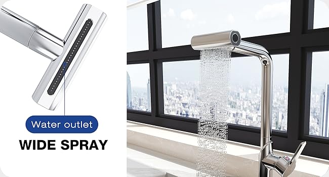 Single Handle Stainless Steel Kitchen Faucets