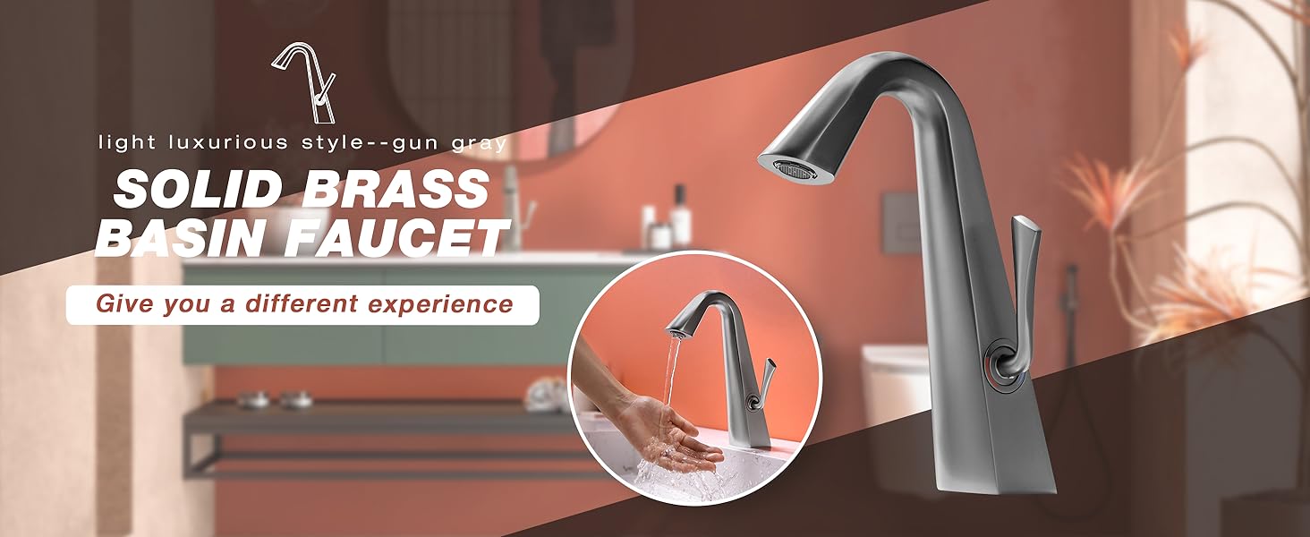 Gray faucet