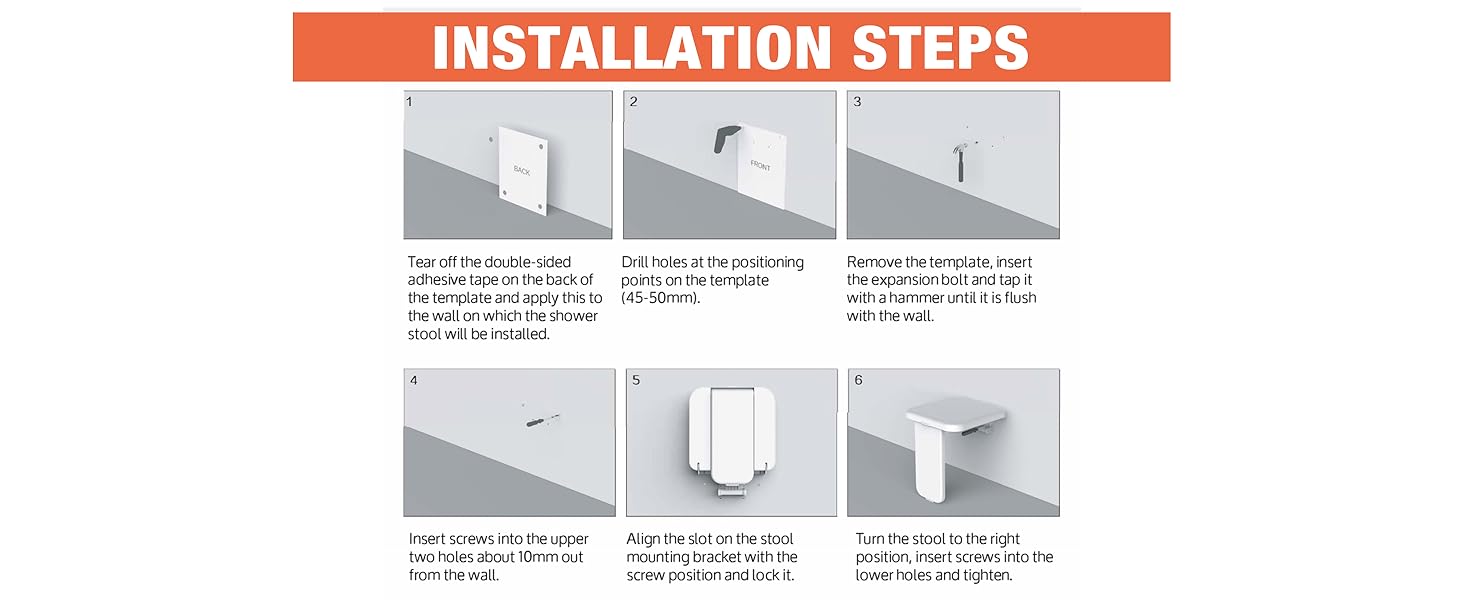 folding shower seat