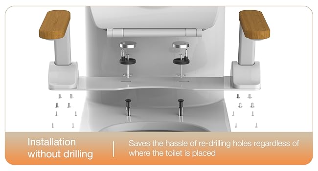 Wooden Toilet Rails