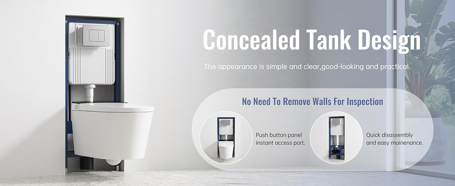 wall hung smart toilet