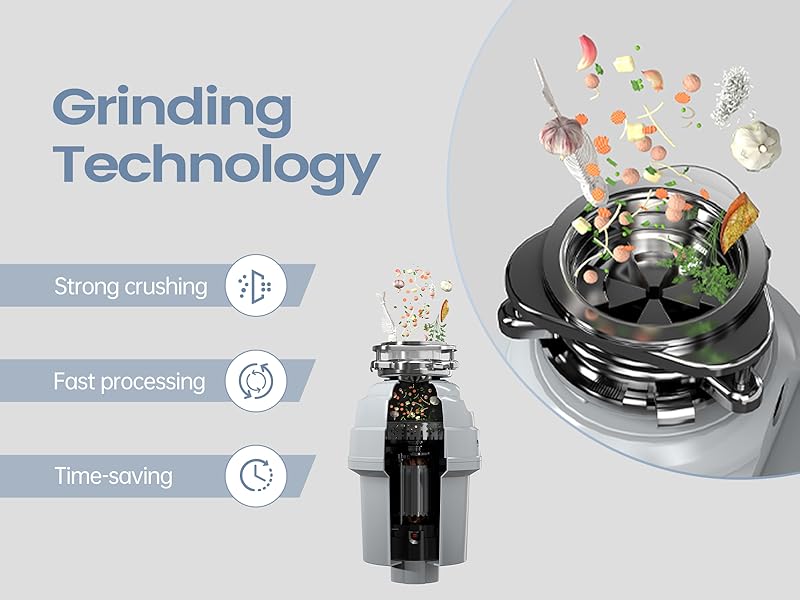 Garbage Disposal with Power Cord
