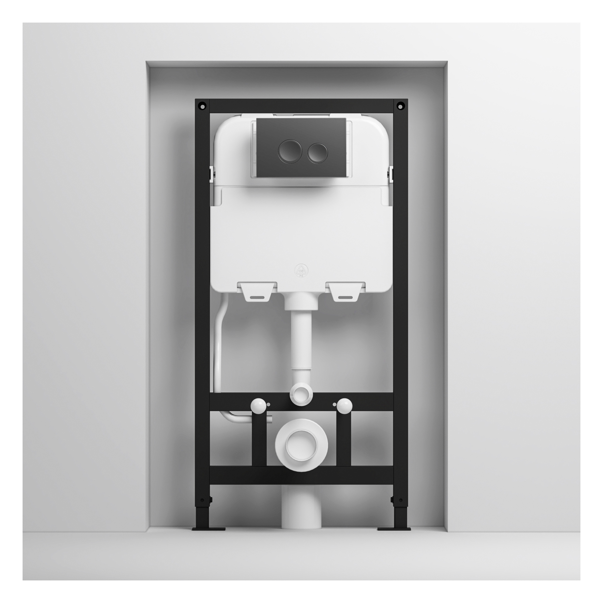 MEJE #MZE014P - In-Wall Water Tank Carrier with Flush Actuator Plate