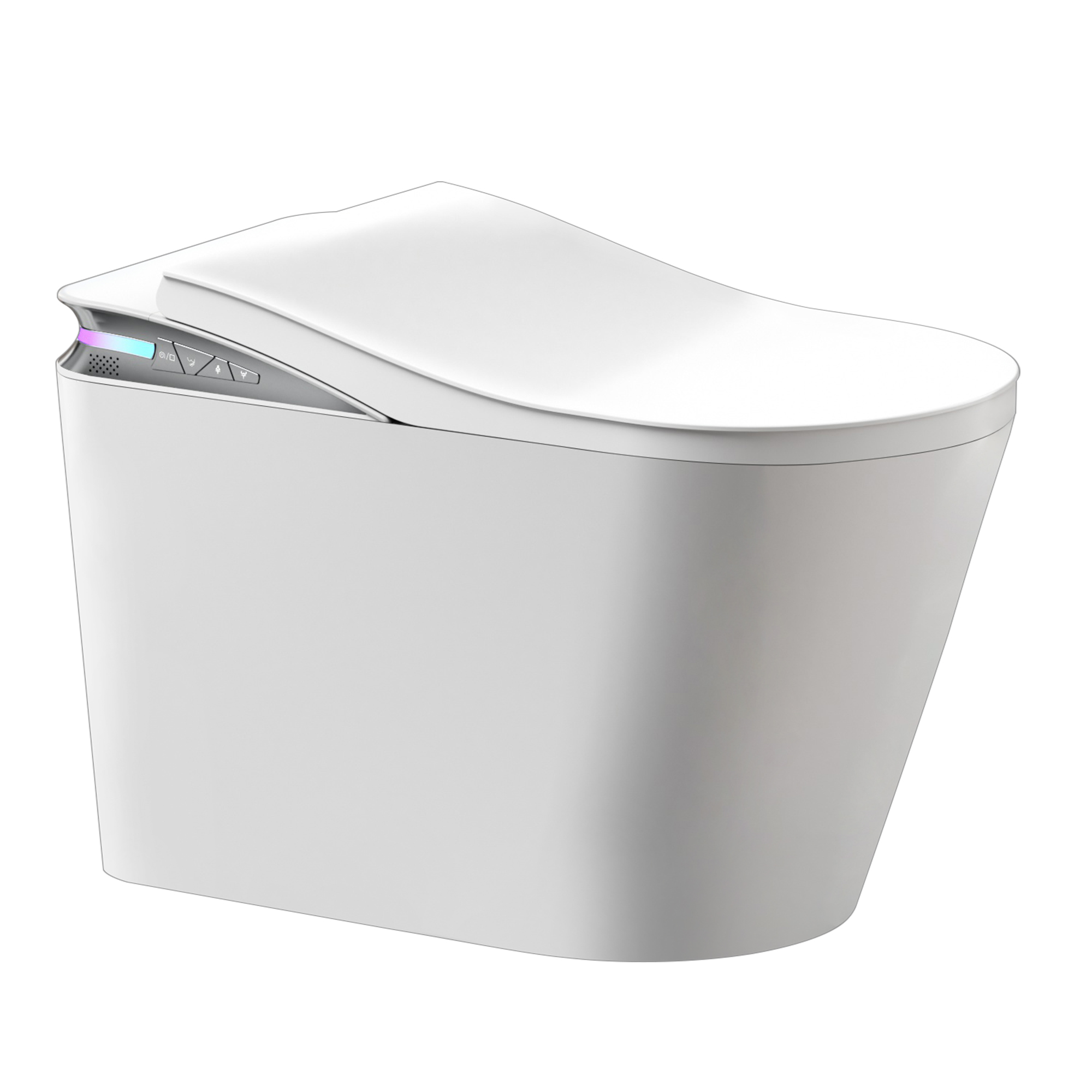 MEJE One Piece Smart Toilet with Auto Open/Close/Flush,Heated Bidet with Dryer