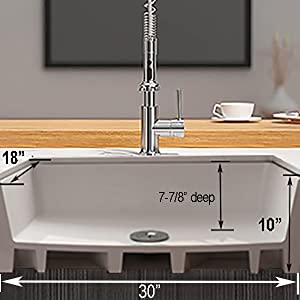30 inch farmhouse white sink