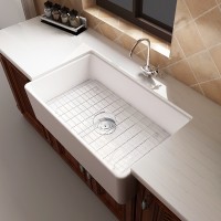 2022 China New Design White Kitchen Sink - MEJE 33×20 inch Farmhouse Kitchen Sink, Utility Sink,Apron Front Sink,Single Bowl for kitchens – White Color – Meje