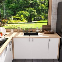 Well-designed White Farm Kitchen Sink - MEJE 780×430 MM Black Stainless Steel Kitchen Sink-Double Bowl Sink with Basket Strainer – Meje