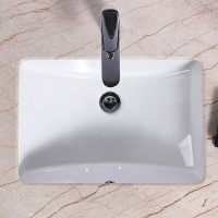 Special Price for Standard Bathroom Sink - MEJE #202A -20.9 Inch Undermount Sink, Rectrangle Undercounter Bathroom Sink,Ceramic Lavatory Vanity Vessel Sink- White – Meje