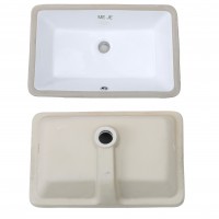 Factory Cheap Hot Bathroom Sink Above Counter - MEJE #202A -20.9 Inch Undermount Sink, Rectrangle Undercounter Bathroom Sink,Ceramic Lavatory Vanity Vessel Sink- White – Meje
