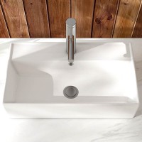 Ordinary Discount 48×18 Bathroom Vanity - MEJE 21.7 x 12.5 inch Rectangle Bathroom Vessel Sink, Ceramic White Countertop Vanity Sink, Wall Hang Wash Basin – Meje
