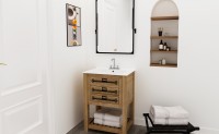Top Quality 24 Inch Corner Bathroom Vanity -
 MEJE 24×18 Inch Drop in Rectanglar 3 Holes Bathroom Sink, Vanity Top Only, for 4-inch Centerset Faucet , White  – Meje