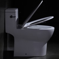 Renewable Design for Bidet For One Piece Toilet - MEJE #T113 -One Piece Elongated Left Side Flush Handle Toilet with Siphonic Flushing System ,Soft Close Seat Cover , White Finish – Meje