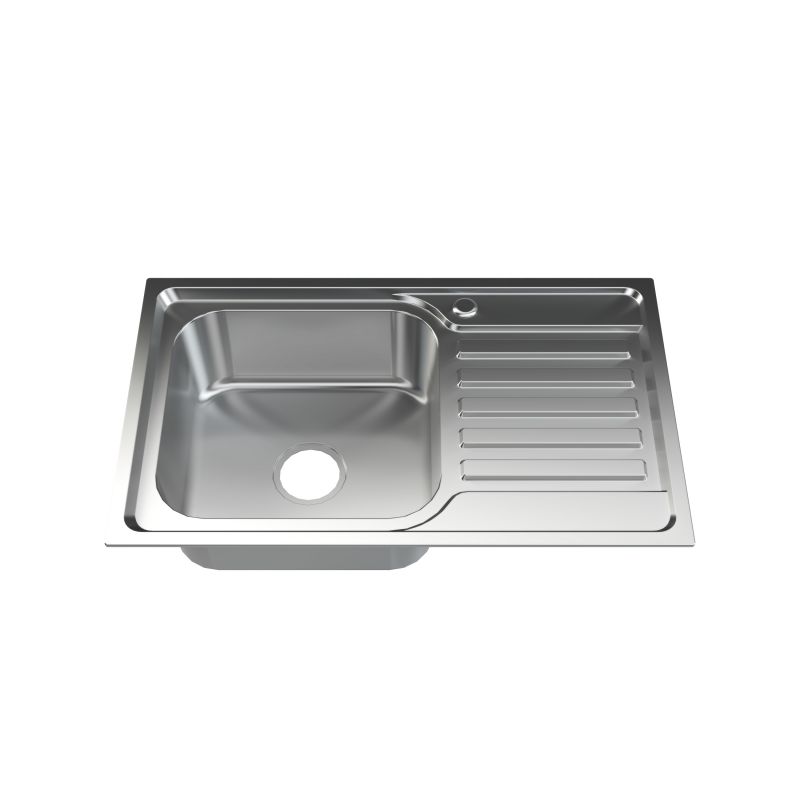 MEJE 29.5 Inch Stainless Steel Kitchen Sink, Single Bowl, Utility Washing Hand Basin w/Workbench , Include Drain Kit