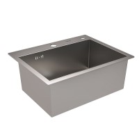 Chinese wholesale Ceramic Kitchen Sink - MEJE 500 x 400 mm Stainless Steel Kitchen Sink-Large Bowl Sink with Basket Strainer – Meje